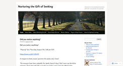 Desktop Screenshot of nurturingthegiftofseeking.org