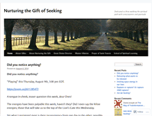 Tablet Screenshot of nurturingthegiftofseeking.org